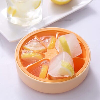 Molde Para Hielo de Silicona con Tapa en Forma de Naranja
