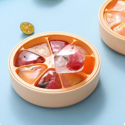 Molde Para Hielo de Silicona con Tapa en Forma de Naranja