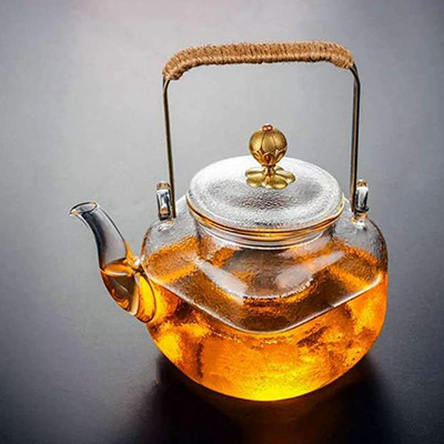 Tetera Cuadrada de Vidrio + Infusor Diseño Dubai