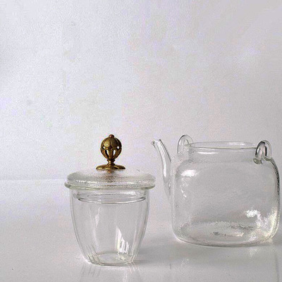 Tetera Cuadrada de Vidrio + Infusor Diseño Dubai