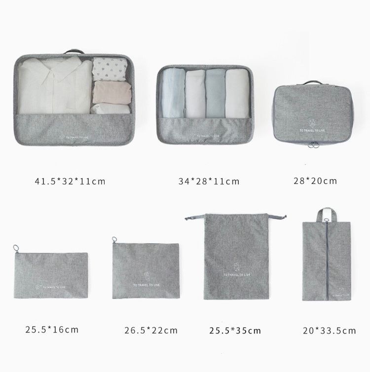 Organizadores para Valija Set de 7 piezas impermeable