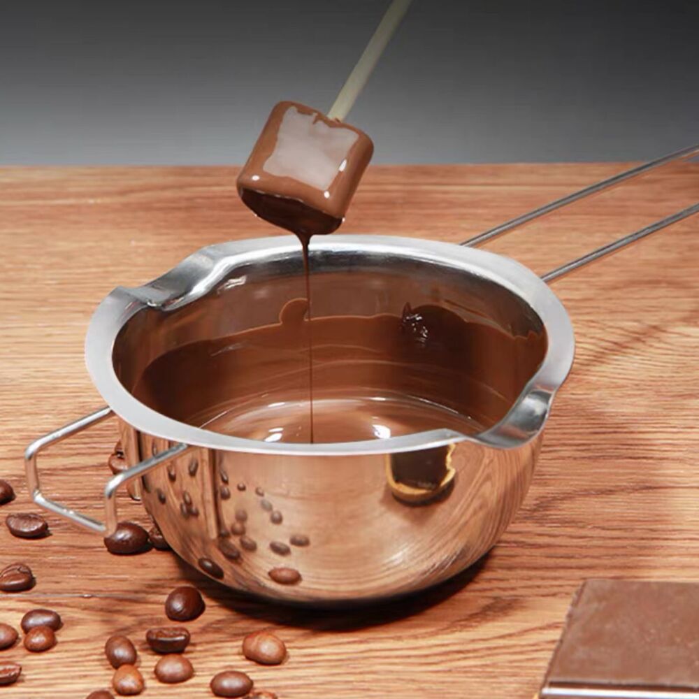 Bowl De Acero Baño María Con Mango