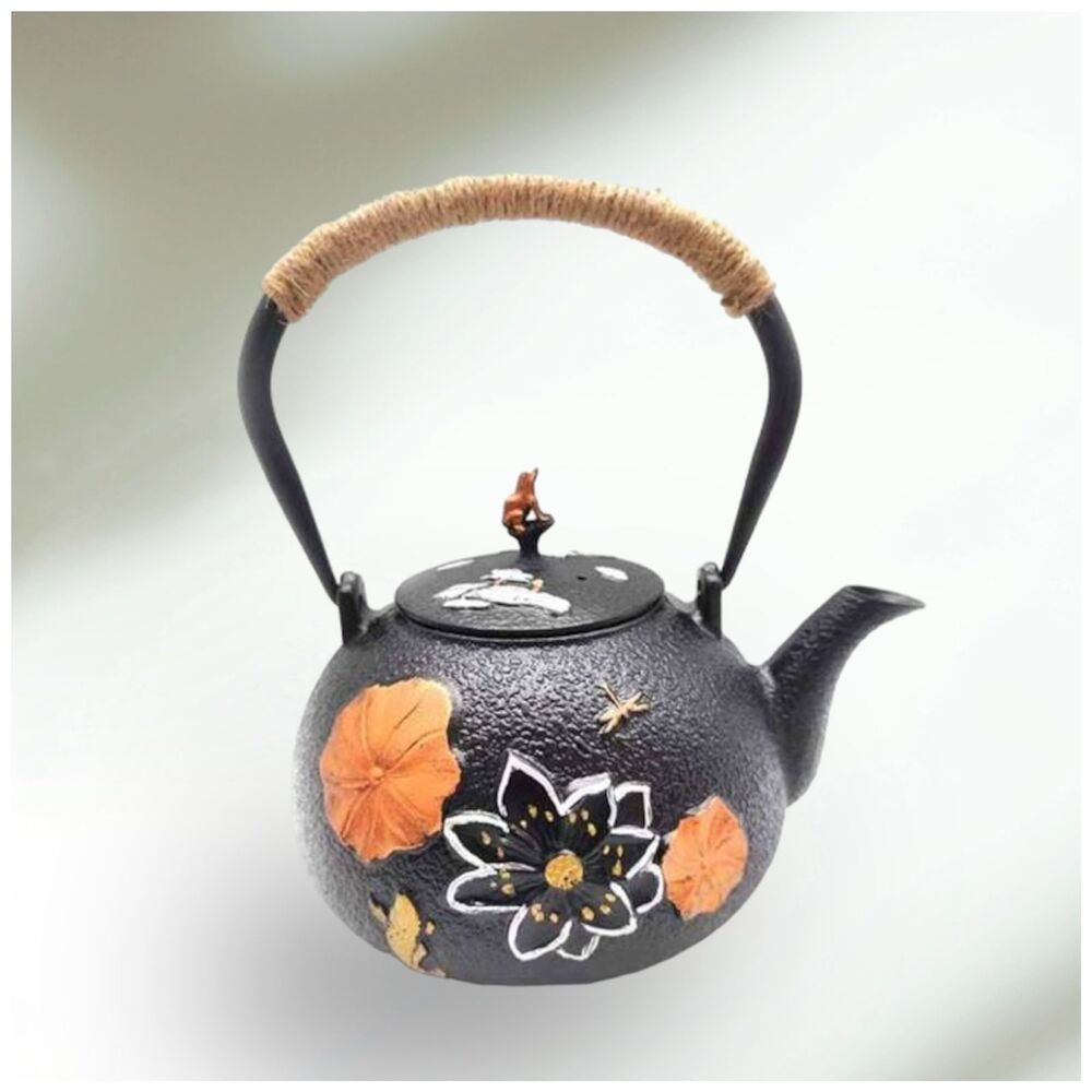 Tetera de Hierro Fundido + Infusor Diseño Indian