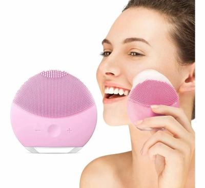 Masajeador Facial de Silicona eléctrico mini2  Rosa