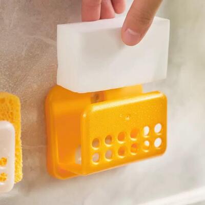 Porta Esponja Con Ventosa Amarillo