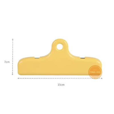 Clip Sellador 15cm Amarillo Set X2