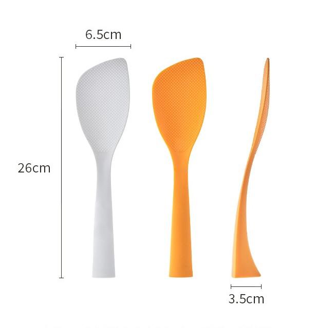 Cuchara/Pala Arrocera Con Apoyo Naranja