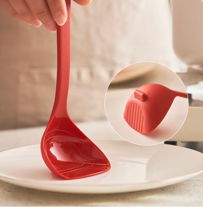 Mini Cucharón Con Medida  Rojo