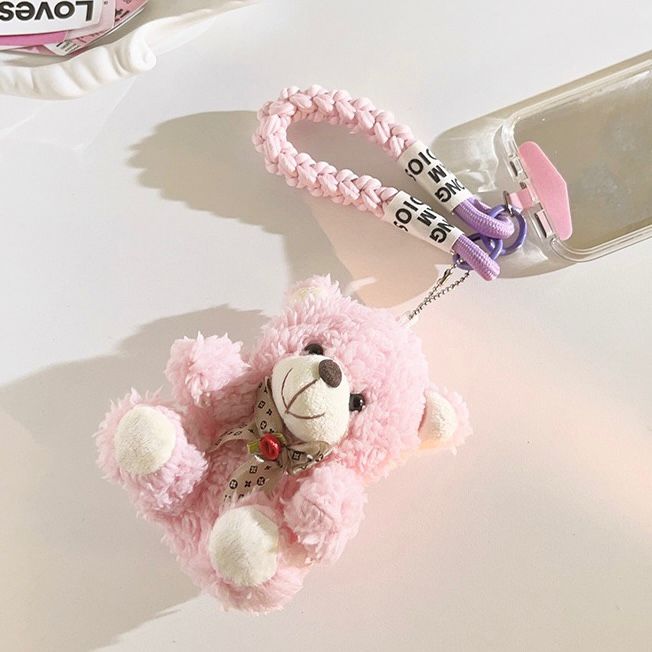 Correa Trenzado con Adaptador para Celular Marrón Oscuro