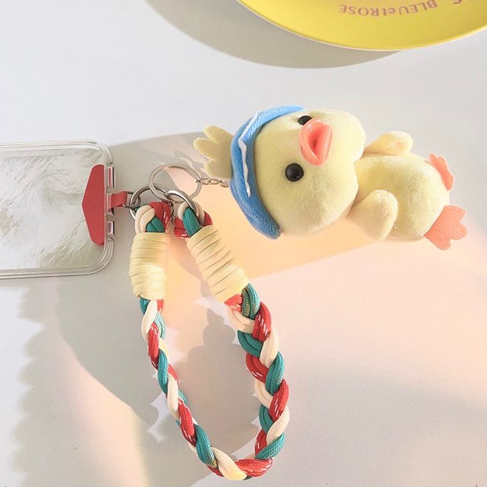 Correa Trenzado con Adaptador para Celular Pato Conejo
