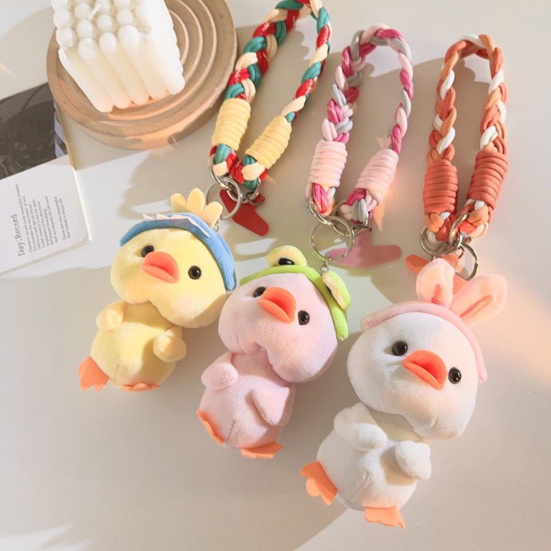 Correa Trenzado con Adaptador para Celular Pato Conejo