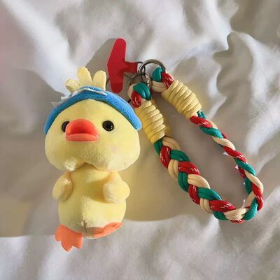 Correa Trenzado con Adaptador para Celular Pato Gorro