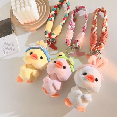 Correa Trenzado con Adaptador para Celular Pato Gorro