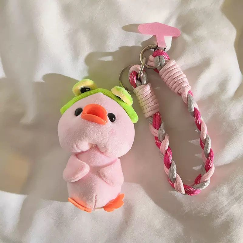 Correa Trenzado con Adaptador para Celular Pato Sapo