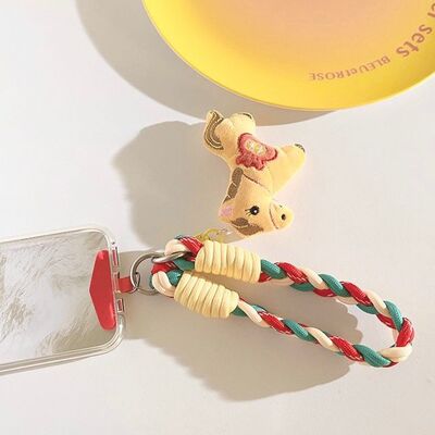 Correa Trenzado con Adaptador para Celular Caballo Blanco