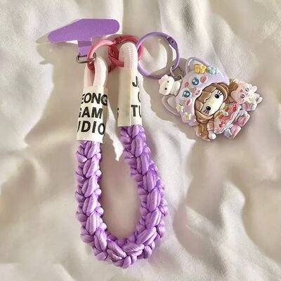 Correa Trenzado/Adaptador para Celular Hello kitty Gato