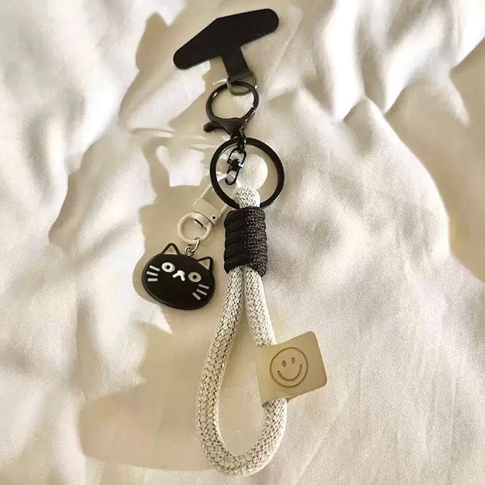 Correa con Adaptador para Celular Gato Enojado