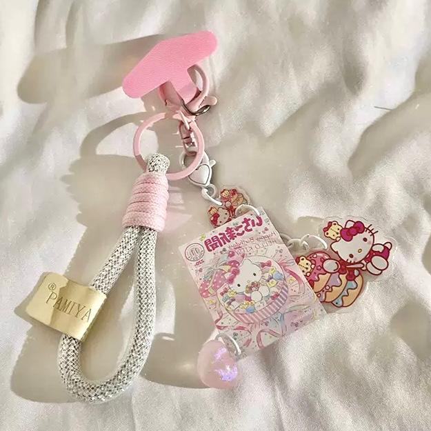 Correa con Adaptador para Celular Hello Kitty 1