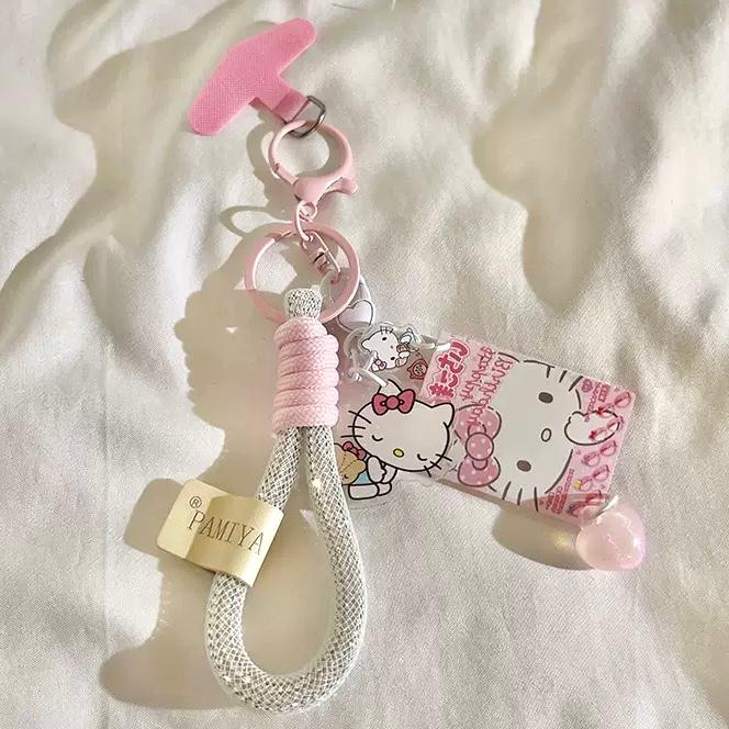 Correa con Adaptador para Celular Hello Kitty 1