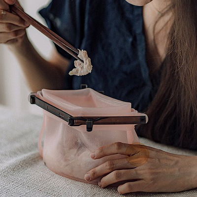 Bolsa De Almacenaje De Silicona Pink