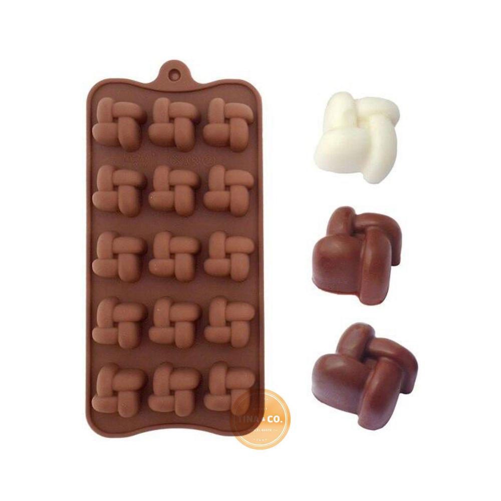 Molde De Chocolatería Tejido 15U