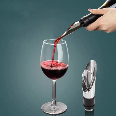 Tapón Vertedor de Vino de Acero Diseño Pétalo
