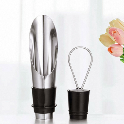 Tapón Vertedor de Vino de Acero Diseño Pétalo