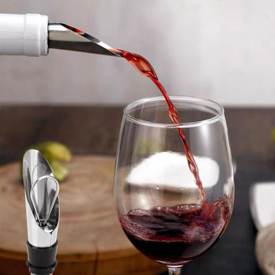 Tapón Vertedor de Vino de Acero Diseño Pétalo