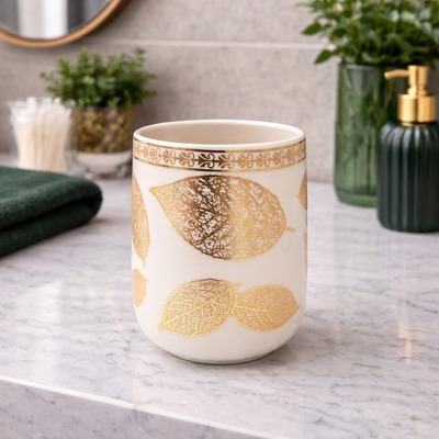 Vaso Portacepillos sin Divisiones Línea Leaves 