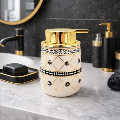 Dispenser de Jabón Líquido Línea Diamond Flowers