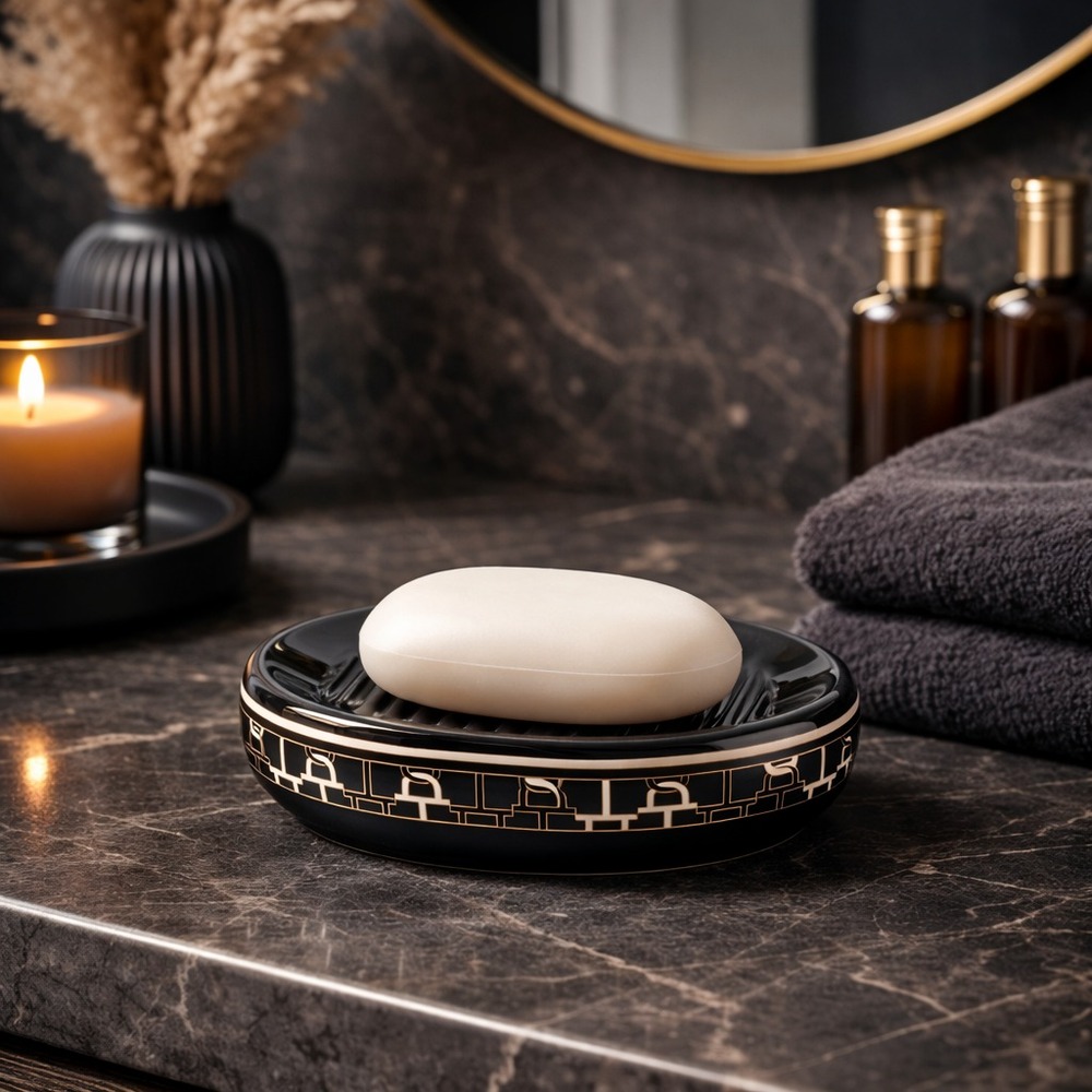 Jabonera Línea Black Chain