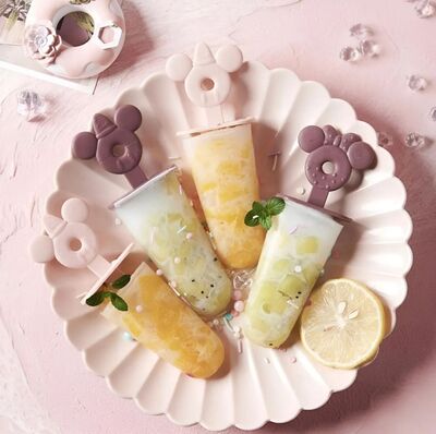 Molde de Helados Ice Box Mickey x4 paletas Rosa