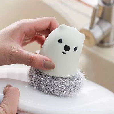 Esponja de Limpieza Desmontable Bear Blanco