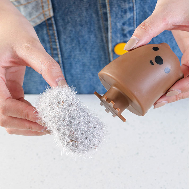 Esponja de Limpieza Desmontable Bear Marrón