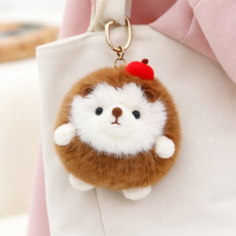 Colgante de Peluche Puercoespin Manzana