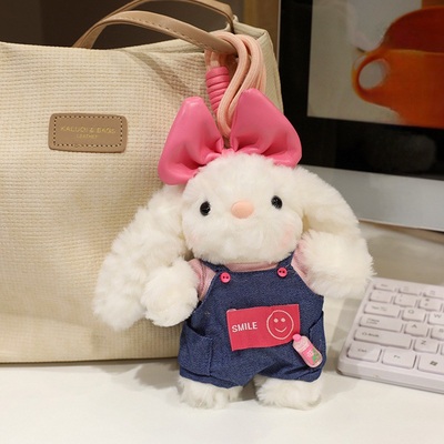 Colgante de Peluche Conejito con Jean 