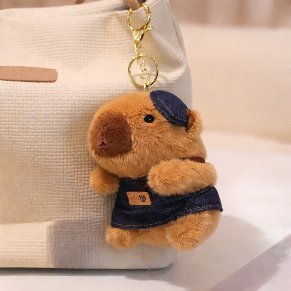 Llavero Peluche Capybara Gorrito