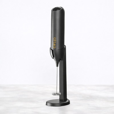 Batidor Eléctrico Espumador de Leche + Soporte y USB