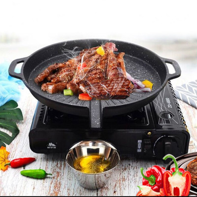 Plancha/Bandeja Estilo Coreano con Agarradero - Apto Horno/Hornalla