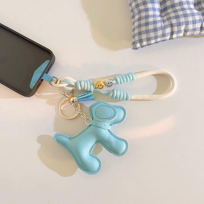 Correa/Adaptador para Celular Perro Amarillo