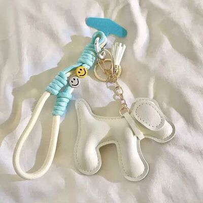 Correa/Adaptador para Celular Perro Blanco