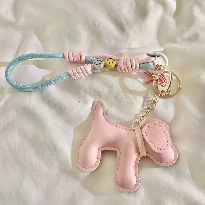 Correa/Adaptador para Celular Perro Rosa Claro