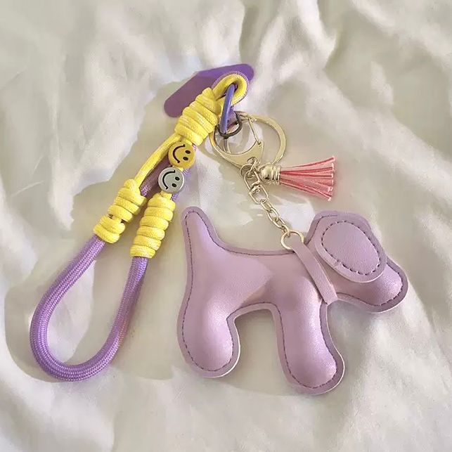 Correa/Adaptador para Celular Perro Violeta