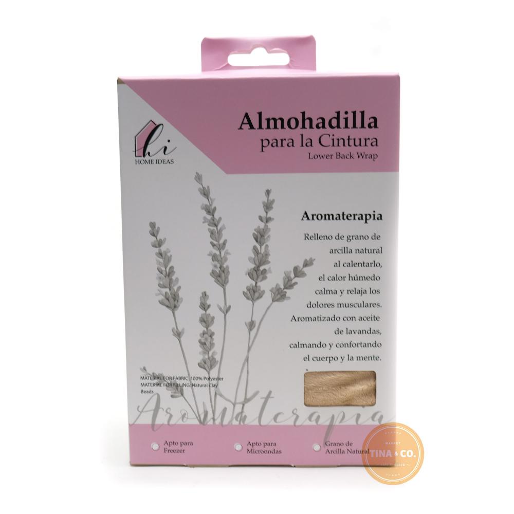 Almohadilla Para La Cintura con Granos de Arcilla Natural Amarillo