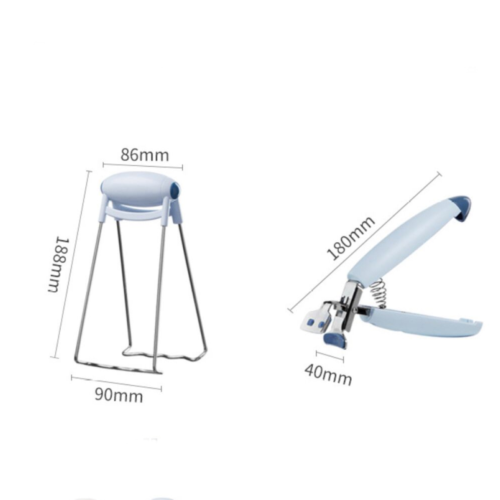 Juego de Clips Anti-Escaldado de Acero Inoxidable - 2 pzas