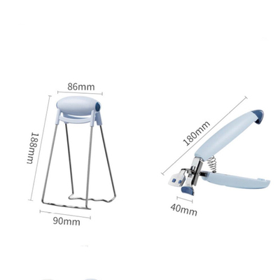Juego de Clips Anti-Escaldado de Acero Inoxidable - 2 pzas