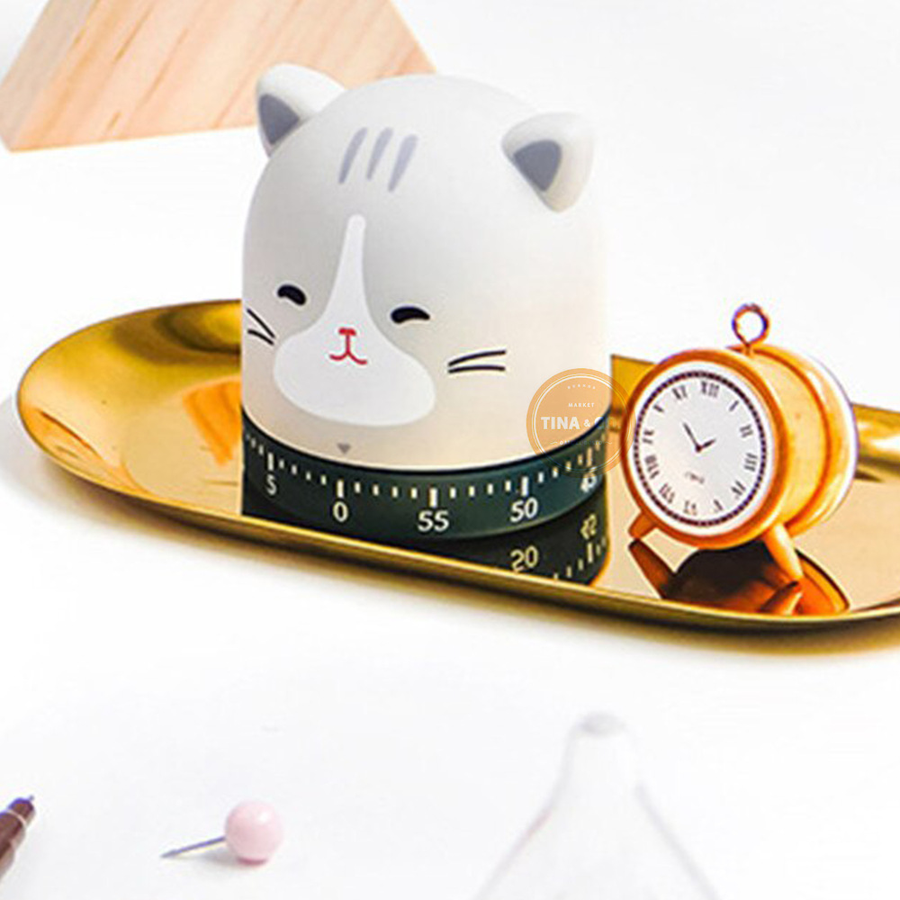 Timer Reloj Mecánico para Cocina - Gatito