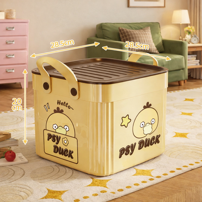 Organizador Cuadrada con Tapa Good Taings Amarillo