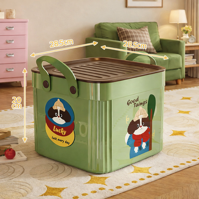 Organizador Cuadrada con Tapa Good Taings verde