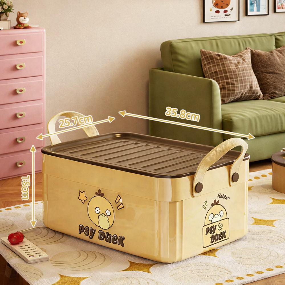 Organizador Rectangular con Tapa Good Taings Amarillo